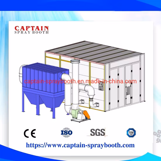 Automatic Sand Blasting Booth / Dust Recycling Removal Sandblasting Room