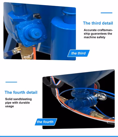Jd 600 Dry/Wet Abrasive Sand Blasting Pot, Portable Blasting Tank
